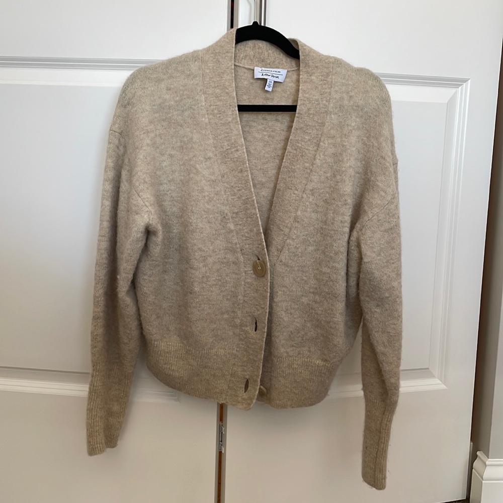 &Other Stories beige cardigan (Stockholm atelier, size XS)